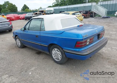1992 Dodge Shadow from USA, damaged, VIN 3B3XP45K7NT324599